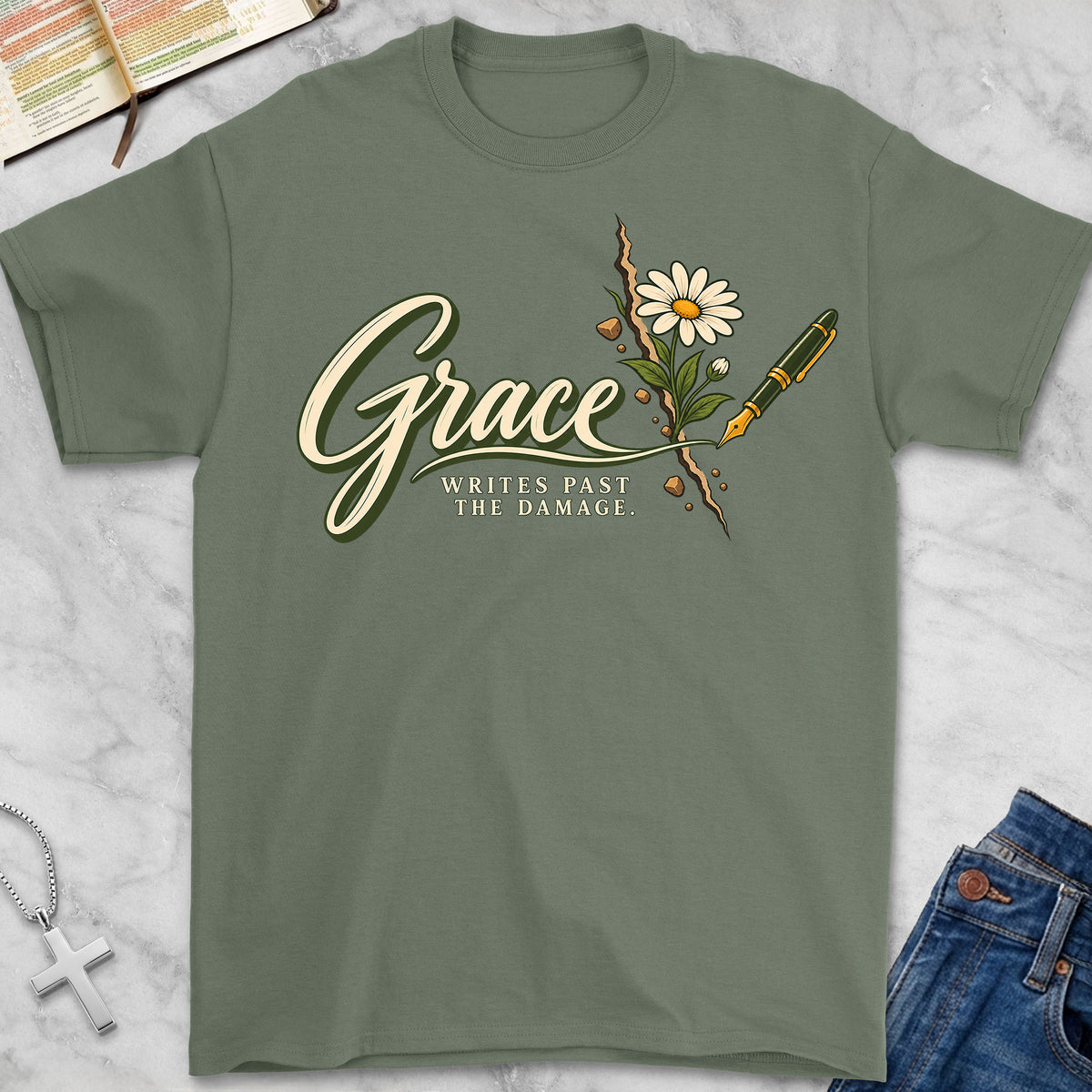 writes past T-Shirt
